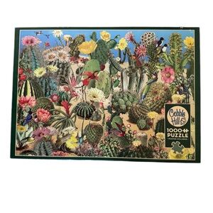Cobble Hill CACTUS GARDEN 1000 Piece jigsaw Puzzle Poster flowers toy game tough